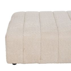 Modular sofa in beige fabric, 298 x 100 x 66 cm | Unstructured