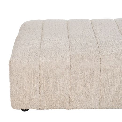 Modular sofa in beige fabric, 298 x 100 x 66 cm | Unstructured