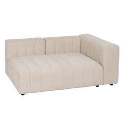 Divano modulare in tessuto beige, 150 x 100 x 66 cm | Non strutturato