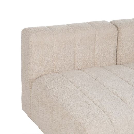 Canapé modulable en tissu beige, 150 x 100 x 66 cm | Non structuré