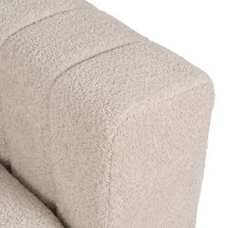 Canapé modulable en tissu beige, 150 x 100 x 66 cm | Non structuré