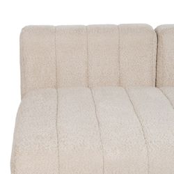Canapé modulable en tissu beige, 150 x 100 x 66 cm | Non structuré