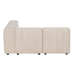 Divano modulare in tessuto beige, 150 x 100 x 66 cm | Non strutturato