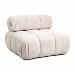 Sofá modular en tejido beige, 288 x 188 x 67 cm | Killiam