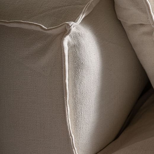 Sofá modular de tejido en blanco , 110 x 110 x 85 cm | Virolle
