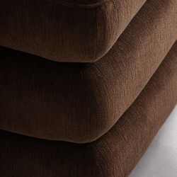 Sofá modular de tejido en marrón, 99 x 99 x 85 cm | Alfter