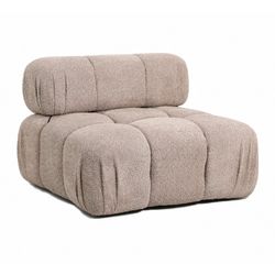 Canapé modulable en tissu taupe, 94 x 94 x 67 cm | Killiam