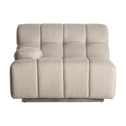 Canapé modulable en tissu et bois beige, 95 x 95 x 63 cm | Winzer