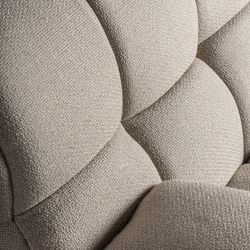 Canapé modulable en tissu et bois beige, 95 x 95 x 63 cm | Winzer