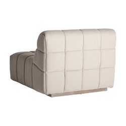 Canapé modulable en tissu et bois beige, 95 x 95 x 63 cm | Winzer