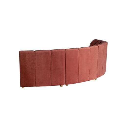 Canapé modulable en velours corail, 107 x 90 x 83 cm | synagogue