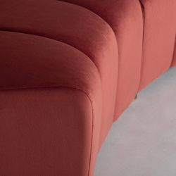 Canapé modulable en velours corail, 107 x 90 x 83 cm | synagogue