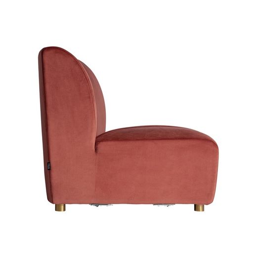 Canapé modulable en velours corail, 107 x 90 x 83 cm | synagogue