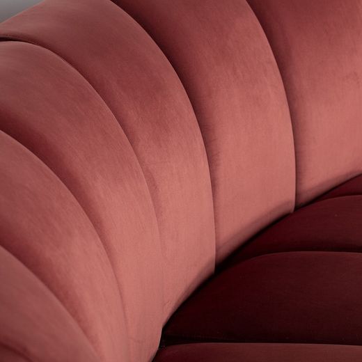 Canapé modulable en velours corail, 107 x 90 x 83 cm | synagogue