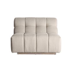 Sofá modular sem braços em tecido bege, 95 x 95 x 76 cm | Winzer