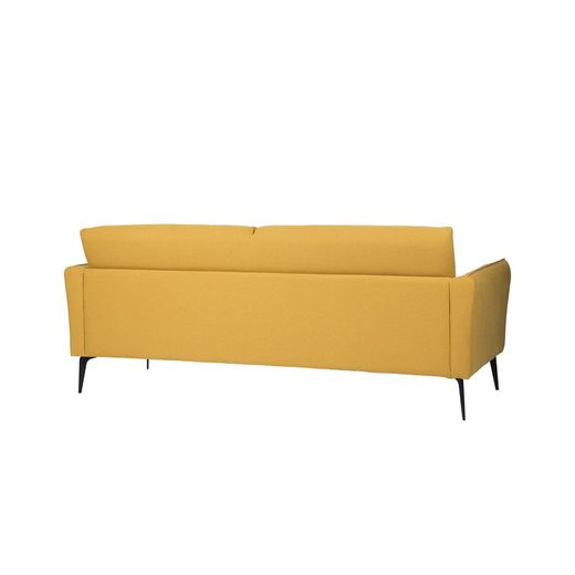 Mustard upholstered sofa, 193x76.5x79 cm