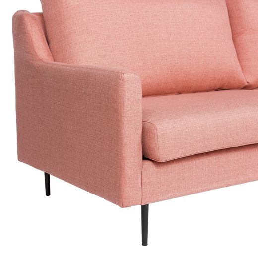 Sofa upholstered in rose, 190x82x85 cm