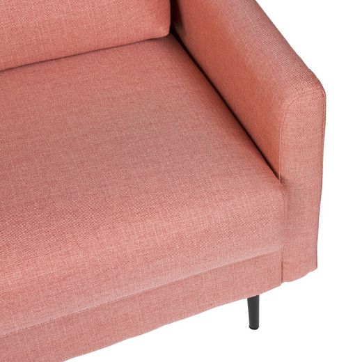 Sofa upholstered in rose, 190x82x85 cm