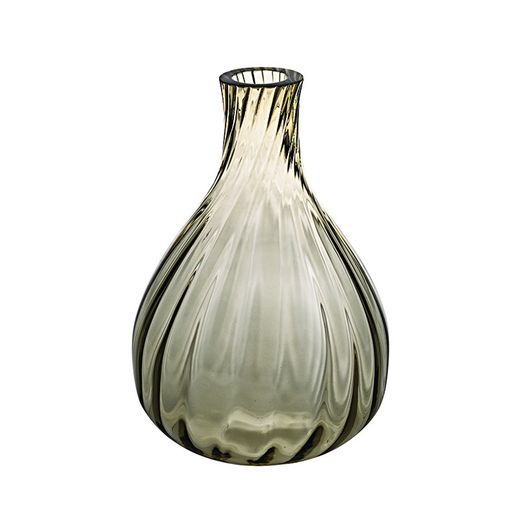 Brown s solitaire in brown glass, Ø 11 x 16 cm | Color Drop