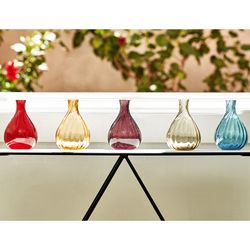 Red s solitaire i rött glas, Ø 11 x 16 cm | Färg Drop