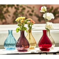 Red s solitaire i rött glas, Ø 11 x 16 cm | Färg Drop