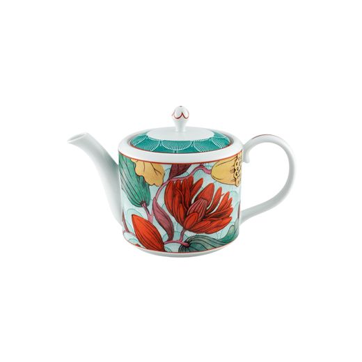 Théière en porcelaine multicolore, 25,6 x 12 x 16 cm | Lotus