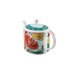 Théière en porcelaine multicolore, 25,6 x 12 x 16 cm | Lotus