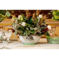 Casa de Alba porcelain tureen, 32.3x21.6x21.4 cm