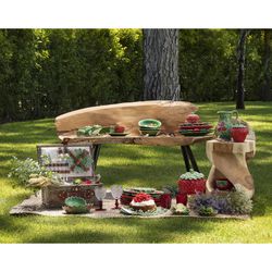 Waza ceramiczna S w kolorze czerwonym i zielonym, Ø 13,5 x 16,7 cm | Truskawki