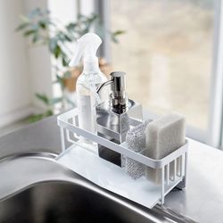 Steel sink holder in white, 25 x 10 x 9.5 cm | Tower