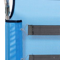 3-foot superbed in textileine and aluminum structure, 190x61x30 cm