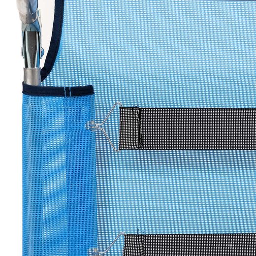 3-foot superbed in textileine and aluminum structure, 190x61x30 cm