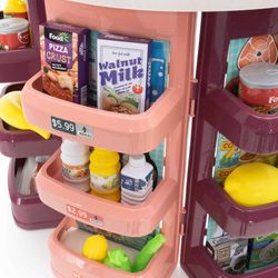 Supermercado de brinquedo em polietileno multicolor, 51x27x78 cm | mercado