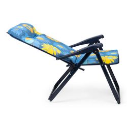 Super poltrona com cabeça anatômica de 6 posições com enchimento de 5 cm e estrutura de aço, 76x62x114 cm