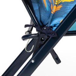 Super espreguiçadeira de 6 posições com apoio de cabeça e pés anatômicos, acolchoamento de 5 cm e estrutura de aço, 132x62x114 cm