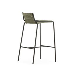 Hoher Hocker aus Seil und Metall in Mintgrün, 46 x 47 x 80 cm | Emily