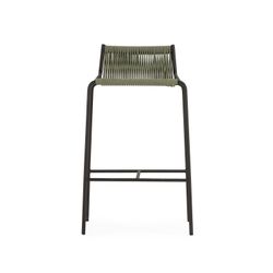 Hoher Hocker aus Seil und Metall in Mintgrün, 46 x 47 x 80 cm | Emily