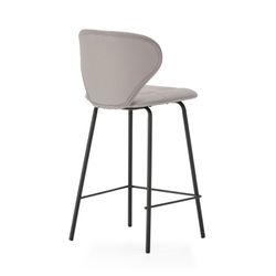Tabouret de bar en similicuir beige, 45 x 52 x 94 cm | Maura