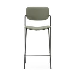 Hoher Kunstlederhocker in Grün, 46,5 x 51 x 97 cm | Maika