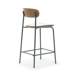 Hoher aquamarinfarbener Stoffhocker, 42 x 48 x 94,5 cm | Adriana