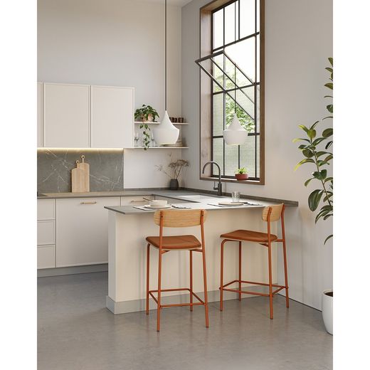 High stool in tile fabric, 42 x 48 x 94.5 cm | Adriana