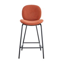 Tabouret haut en tissu à carreaux, 43 x 54 x 94 cm | Cori