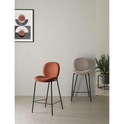 Tabouret haut en tissu à carreaux, 43 x 54 x 94 cm | Cori