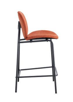 Tabouret haut en tissu à carreaux, 43 x 54 x 94 cm | Cori