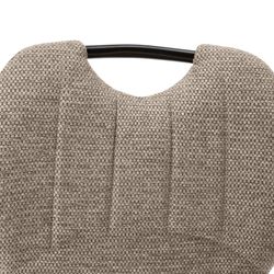 Hoher Hocker aus Stoff und Metall in Braun, 48 x 51 x 96 cm | Muli