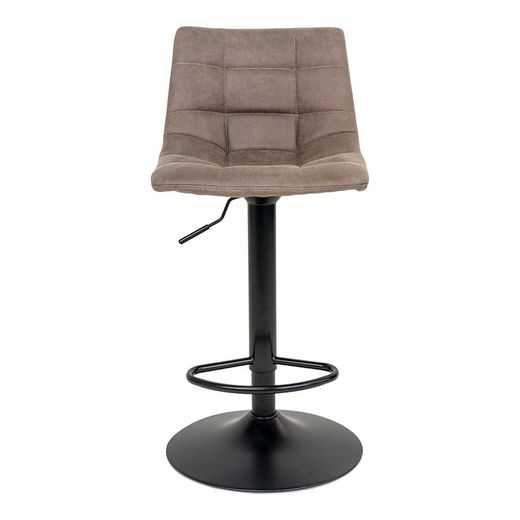 Höjdjusterbar hög mikrofiberpall i Tierra, 43 x 43 x 108 cm | Middelfart