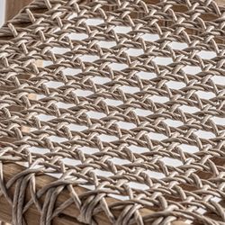 Beardon teakpall i natur, 46 x 59 x 96 cm