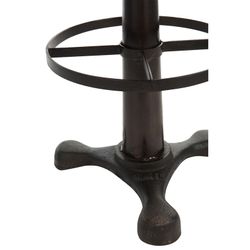 Sgabello In Pelle / Metallo Conac