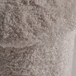 Taburete de lana en blanco, 42 x 42 x 39 cm | Jonzac