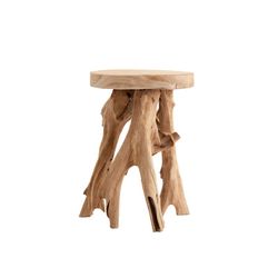 Banqueta de madeira, 35x35x50 cm